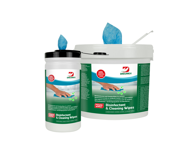 Desinfectiedoekjes Dreumex Disinfectant & Cleaning bus 170 stuks blauw — Foto 2 von 2