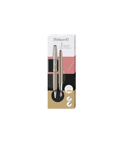 Schrijfset Pelikan Jazz Noble Elegance K36+P36 medium taupe