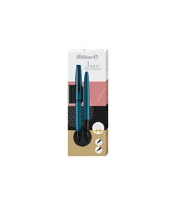 Schrijfset Pelikan Jazz Noble Elegance K36+P36 medium aquamarine