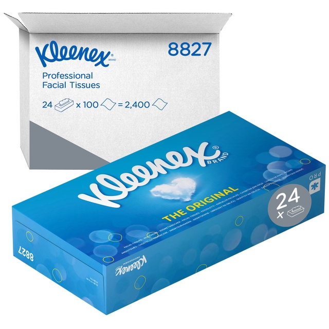 Facial tissues Kleenex 2-laags 100 vel wit 8827 — Foto 2 von 2