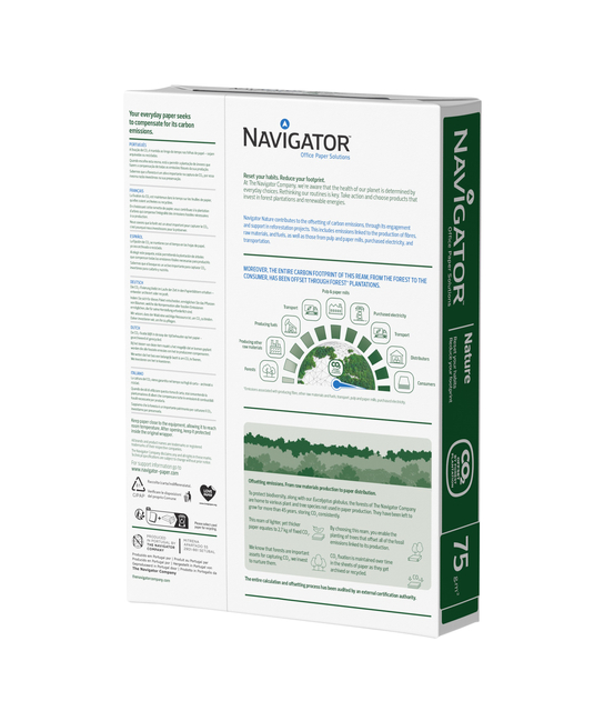 Kopieerpapier Navigator Nature A4 75gr wit 500 vel — Foto 2 von 2