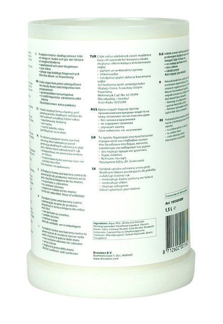 Handcrème Dreumex Universal Protect vulling One2clean 1500ml — Foto 2 van 2