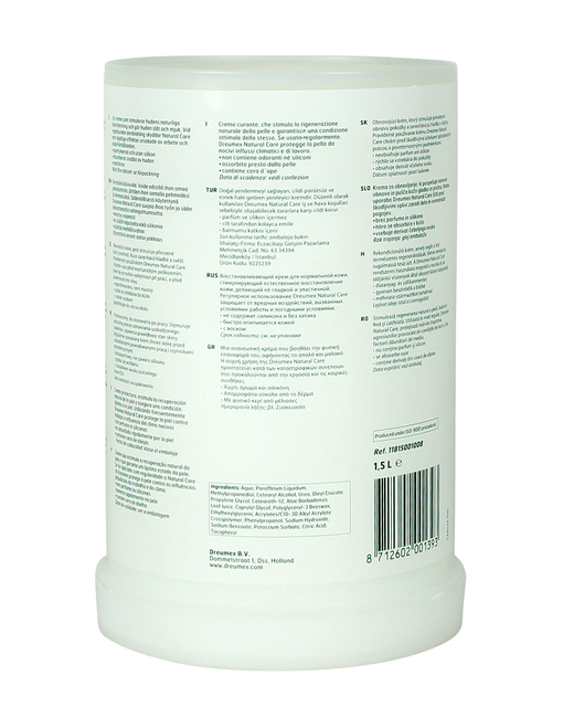 Handcrème Dreumex Natural Care vulling One2clean 1500ml — Foto 2 von 2