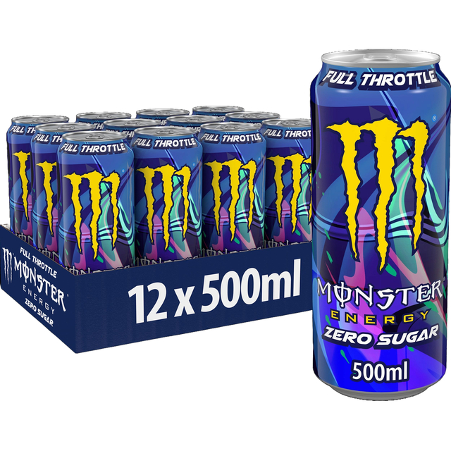 Energiedrank monster full throttle suikervrij blik 500ml — Foto 2 van 2