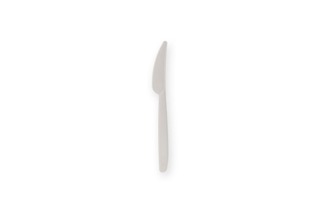 Mes IEZZY herbruikbaar PP 185mm 50 stuks wit