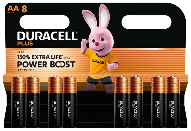 Batterij Duracell Plus Powerboost 8x AA