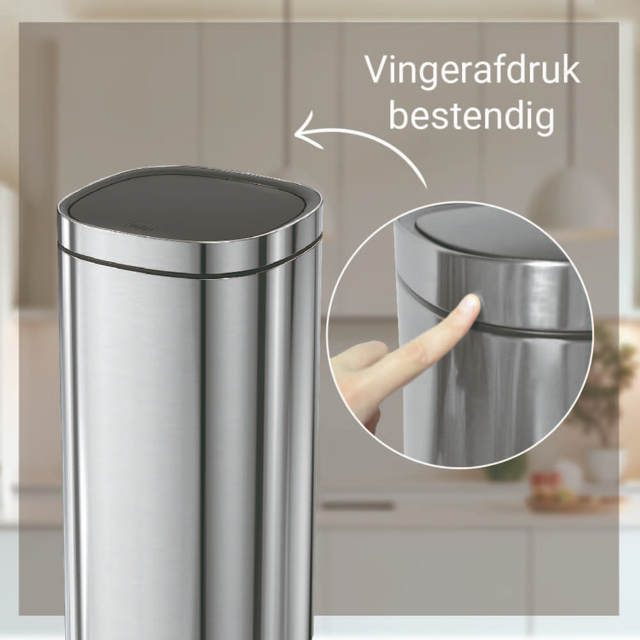 Afvalbak Desq Touch 30 liter RVS zilver — Photo 2 sur 2