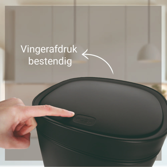 Afvalbak Desq Touch 30 liter RVS zwart — Photo 2 sur 2