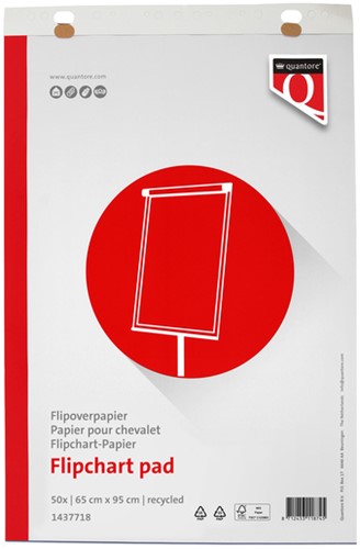Flipoverpapier Quantore 65x95cm 50vel recycled ongevouwen-2