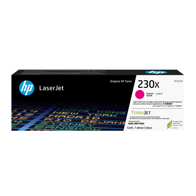 Tonercartridge HP W2303X 230X rood