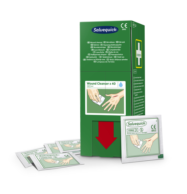 Wondreinigingsdoekjes Salvequick 40 stuks — Photo 2 sur 2