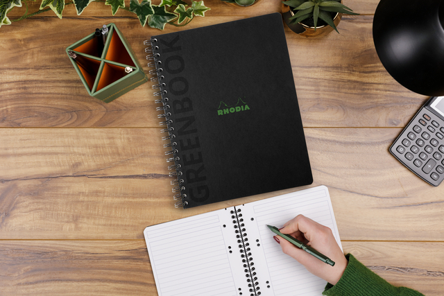Notitieboek Rhodia Greenbook recycled A5+ lijn 160 pagina's 90gr hc — Foto 2 von 2