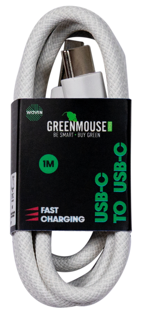 Kabel Green Mouse USB-C to USB-C data Woven 1m — Foto 2 van 2