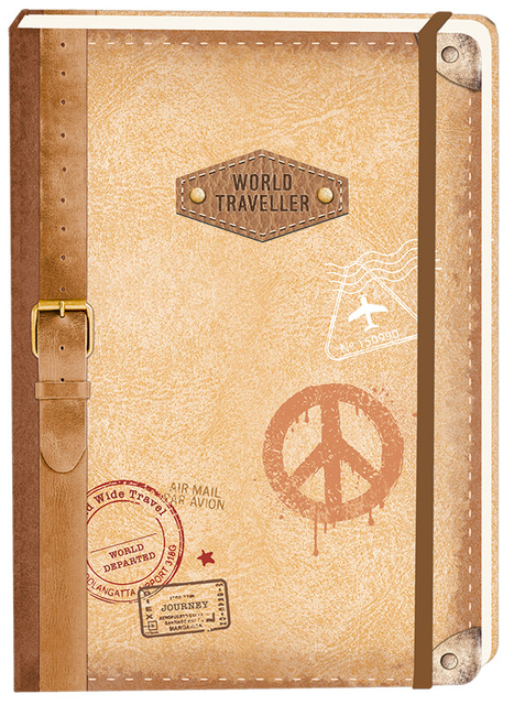 Notitieboek Travel A5 lijn 92 pagina's softcover