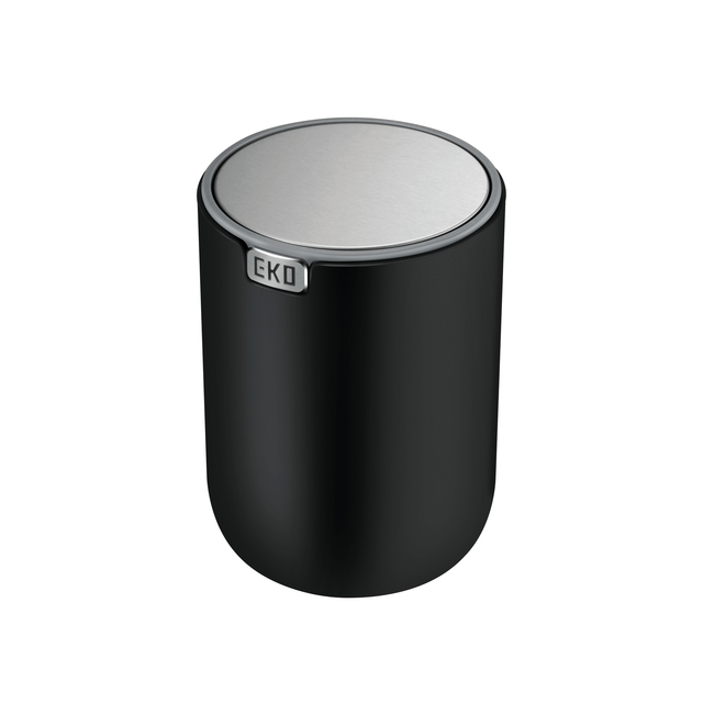 Afvalbak EKO Fandy 2 tafelmodel met swingdeksel 2,2 liter zwart — Photo 2 sur 2