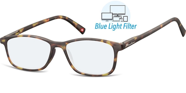 Leesbril  Montana +2.50 dpt blue light filter turtle