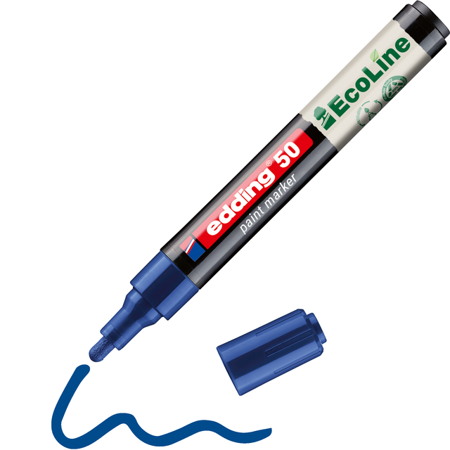 Paintmarker edding 50 EcoLine op waterbasis 2-3mm blauw — Foto 2 von 2