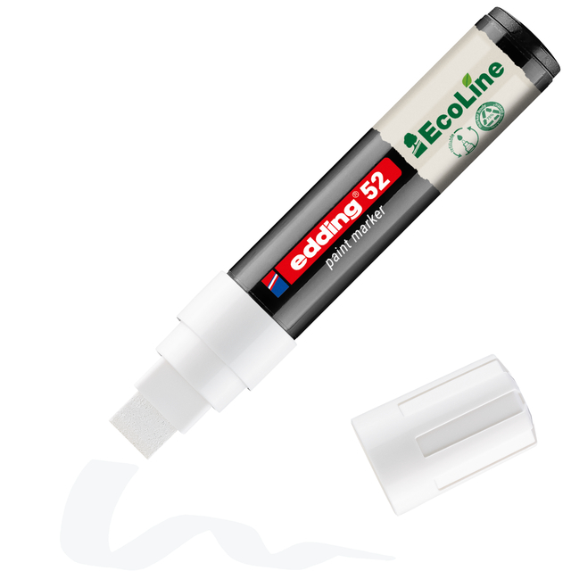 Paintmarker edding 52 EcoLine op waterbasis 4-15mm wit — Photo 2 sur 2