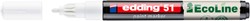 Paintmarker edding 51 EcoLine op waterbasis 1-2mm wit