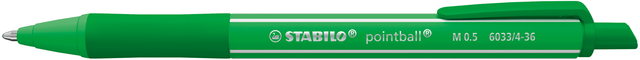 Balpen STABILO pointball colorful medium groen