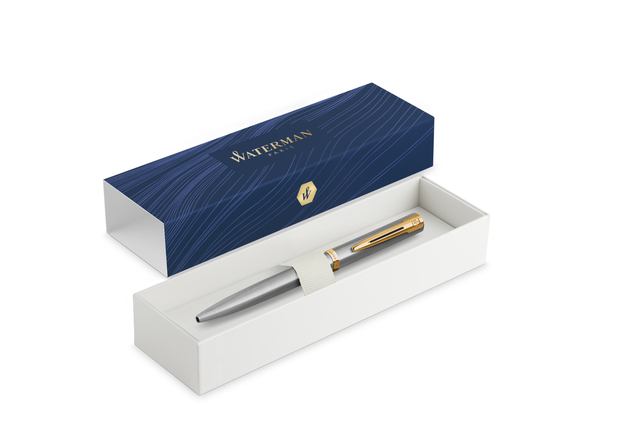 Balpen Waterman Allure Impression stainless steel GT medium — Foto 2 van 2