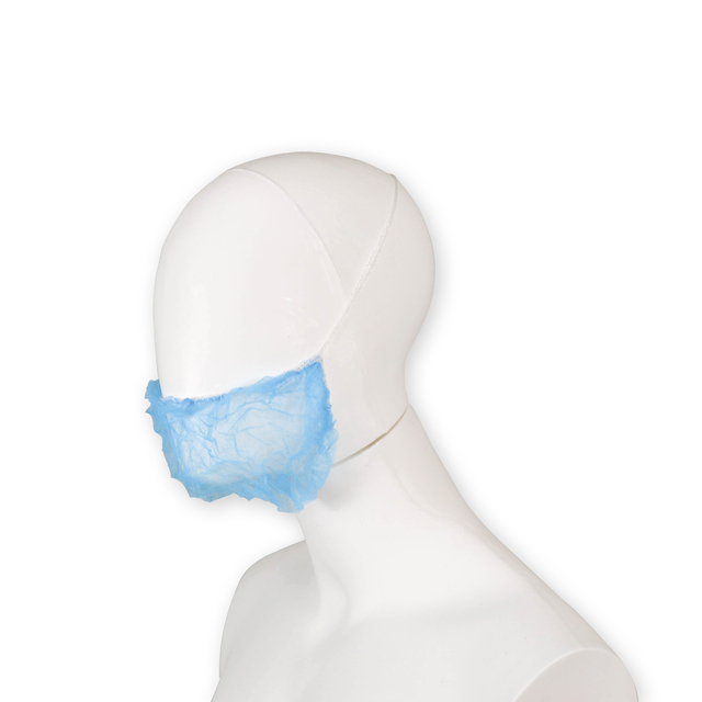 Baardnet Hynex non-woven blauw pp 100 stuks — Foto 2 von 2