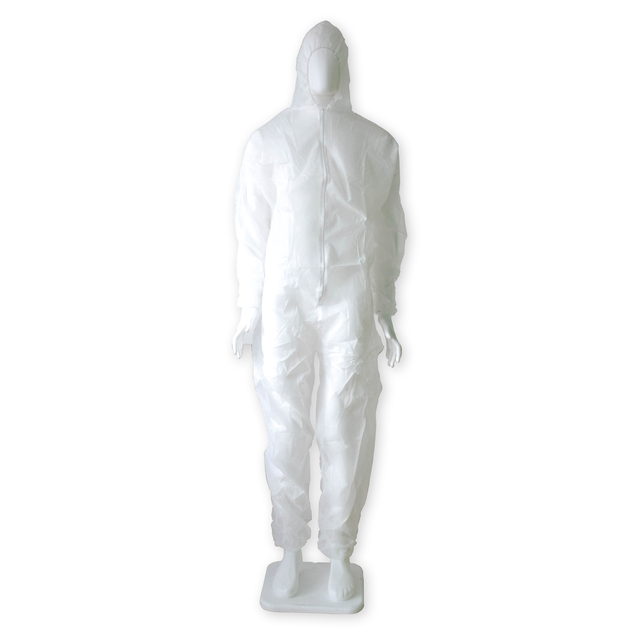 Coverall Hynex non-woven XXXL wit PP rits — Foto 2 von 2