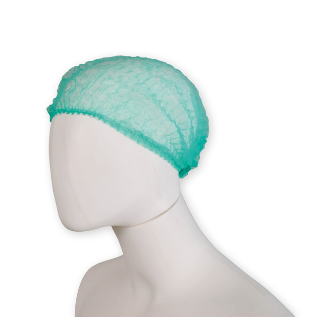 Haarnet Hynex clip non-woven groen pp 100 stuks — Foto 2 van 2