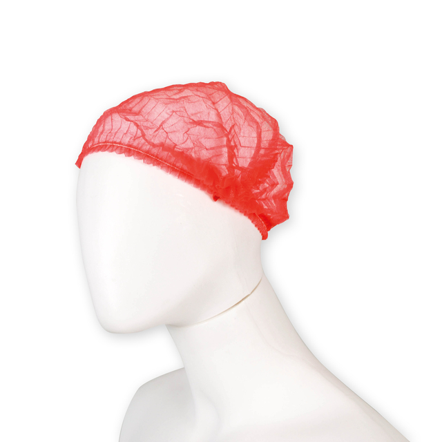Haarnet Hynex clip non-woven rood pp 100 stuks — Foto 2 van 2