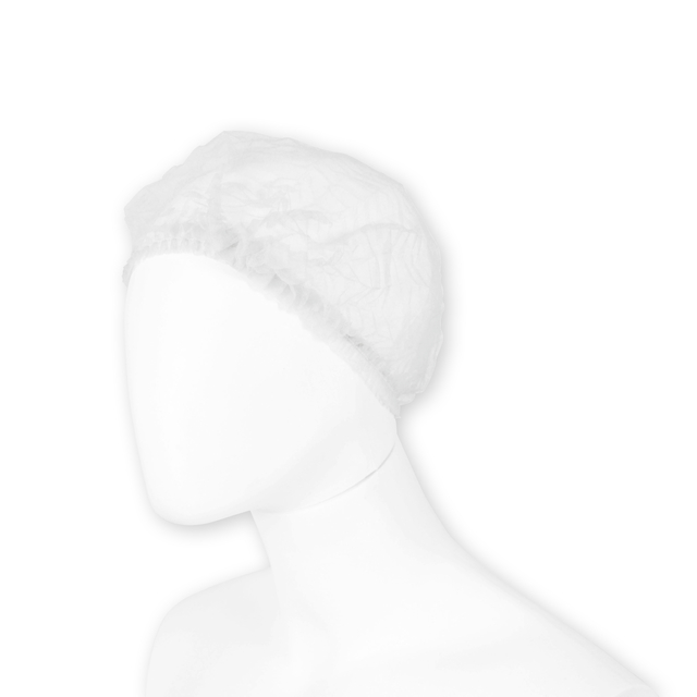 Haarnet Hynex clip non-woven wit pp 100 stuks — Photo 2 sur 2