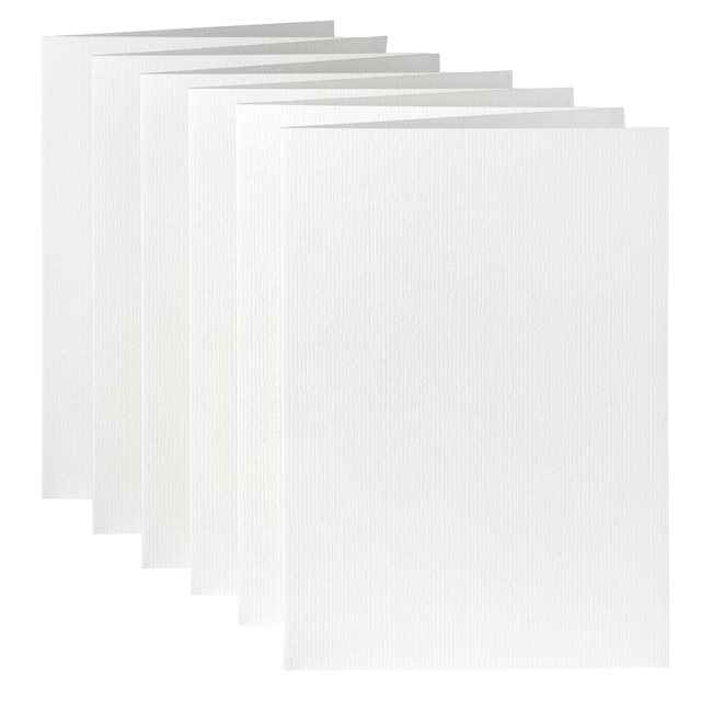Correspondentiekaart Papicolor dubbel 105x148mm hagelwit pak à 6 stuks — Foto 2 van 2