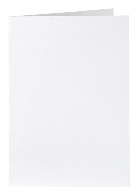 Correspondentiekaart Papicolor dubbel 105x148mm kraft wit pak à 6 stuks