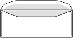 Envelop IEZZY C5/6 114x229mm venster rechts gegomd wit 500 stuks