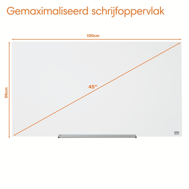 Glasbord Nobo Impression Pro 99,3x55,9cm briljant wit — Foto 2 von 2