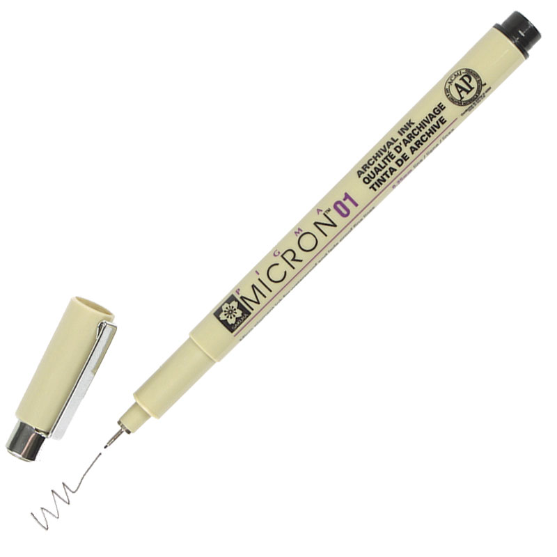 Fineliner Sakura Pigma Micron 01 0.25mm zwart