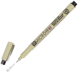 Fineliner Sakura Pigma Micron 02 0.3mm zwart