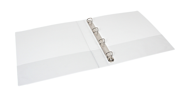 Presentatieringband Quantore A4 Maxi 4-rings D-mech 37mm wit