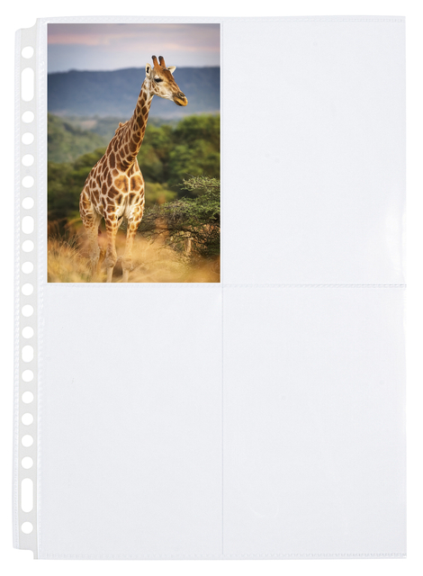 Fototas Multo A4 23-gaats 4-vaks 10X15cm PP transparant 10 stuks — Foto 2 van 2