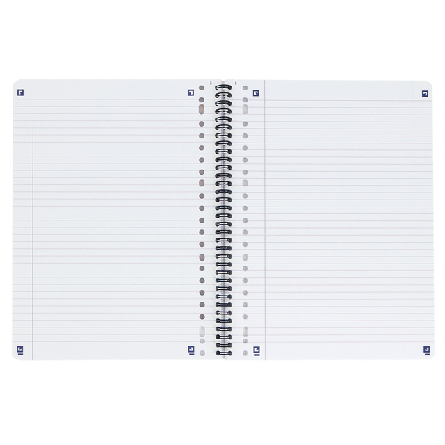 Collegeblok Oxford School A4+ lijn 23-gaats 160 pagina's 80gr zwart — Photo 2 sur 2