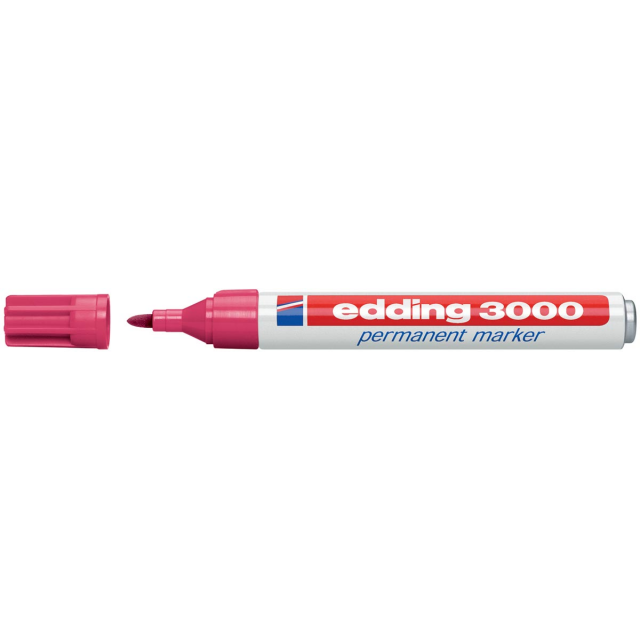 Viltstift edding 3000 rond 1.5-3mm karmijnrood