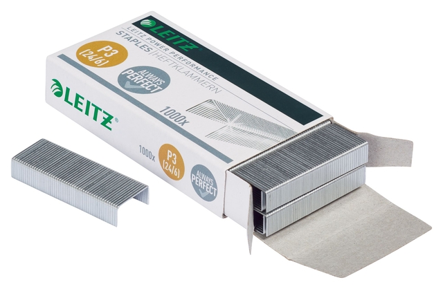 Nieten Leitz 24/6 verzinkt 1000 stuks — Photo 2 sur 2