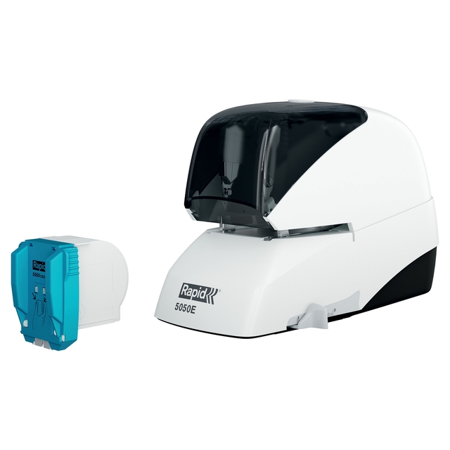 Nietmachine Rapid Classic contactloos elektrisch R5050e 50 vel wit/zwart