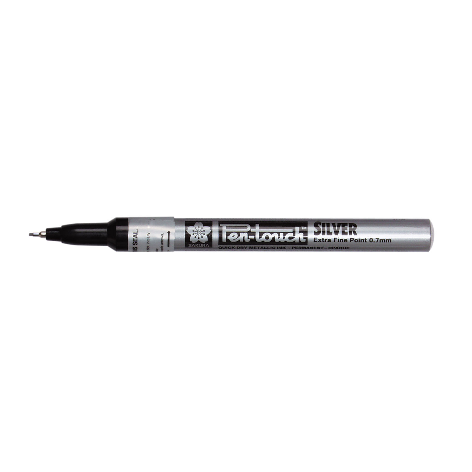 Viltstift Sakura Pen-touch extra fijn zilver