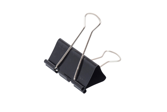 Papierklem MAUL 213 foldback 50mm zwart 12 stuks — Photo 2 sur 2