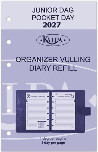 Agendavulling 2025 Kalpa Pocket 1dag/1pagina