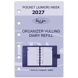 Agendavulling 2026 Kalpa Pocket 7dagen/2pagina's