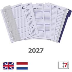 Agendavulling 2025 Kalpa Pocket jaardoos 7dagen/2pagina'