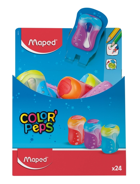Puntenslijper Maped Color'Peps 2gaats display á 24 stuks assorti — Foto 2 van 2
