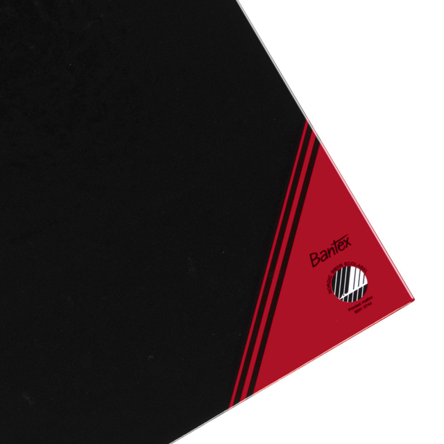 Notitieboek Bantex zwart/rood A5 lijn 70gr 96vel — Photo 2 sur 2