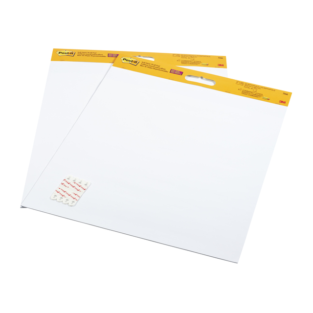 Meeting chart Post-it 566 Super Sticky 50.8x58.4cm wit incl Command bevestigingsstrip 2 stuks — Foto 2 von 2